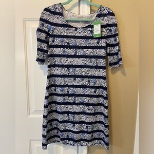 Lilly Pulitzer LaJolla Dress, Heart and Sole Stripe Print